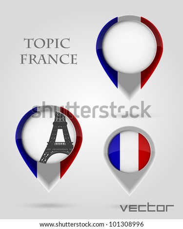 Topic France Map Marker