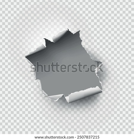 Image, Stock Photo Hole to hole