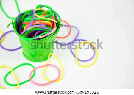 small green rubber bands