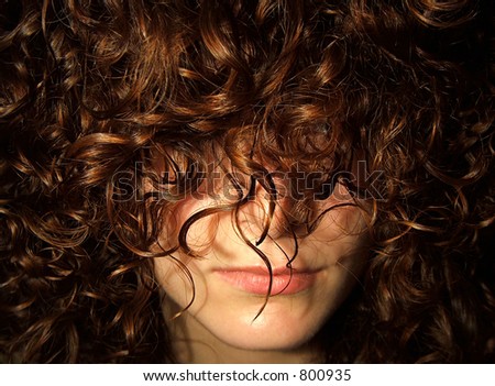 Hidden Woman Face - Hidden by hair