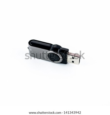 Usb flash memory isolated on the white background - Handy drive - Thumb drive - Portable flash usb drive - usb stick thumbnail