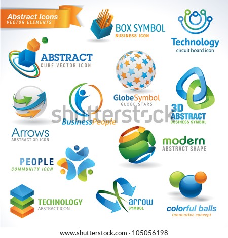 Set of abstract vector icons