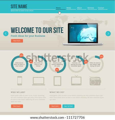 Vintage website template