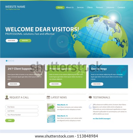 Website template