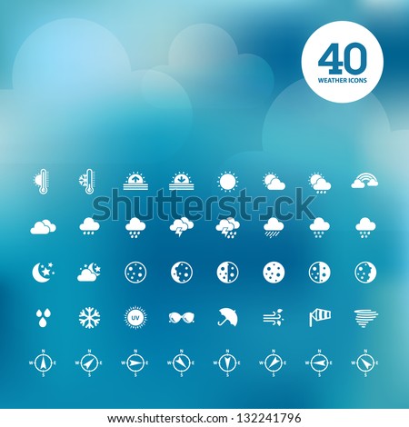 Set of weather icons