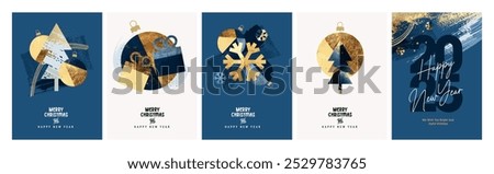 Similar – Image, Stock Photo Christmas market in the late evening with thick snowflakes