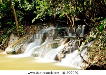 Hot waterfall in Krabi, Thailand