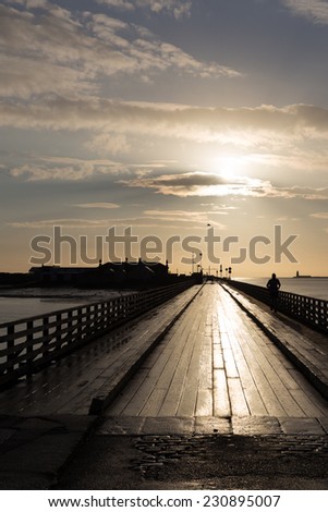 Bull Bridge at Dollymount photographed early morning