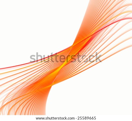 orange lines and curves