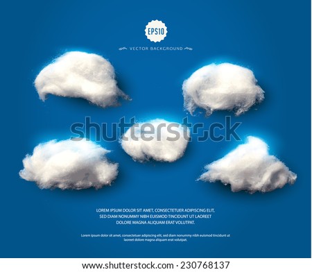 Similar – Image, Stock Photo cotton ball Clouds