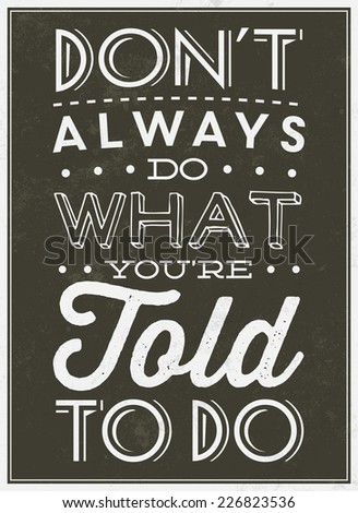vintage template retro design quote typographic background don