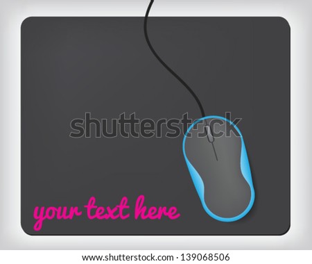 Mouse on mouse pad