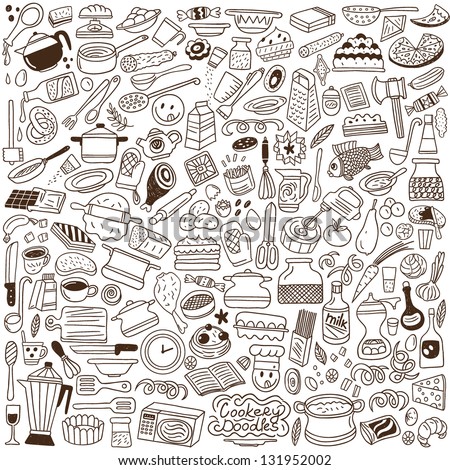 kitchen tools - doodles