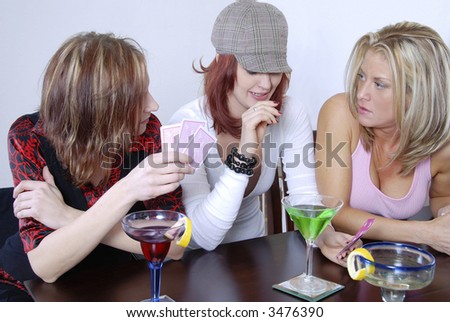 Friends playing poker.