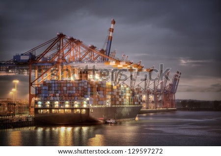 Similar – Image, Stock Photo Cranes over Hamburg | UT Hamburg