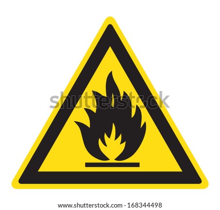 Flammable, Inflammable Substances Stock Vector Illustration 168344498 ...