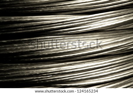 A coil of Aluminum wire