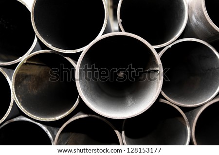 Cross-section Rust Steel pipe
