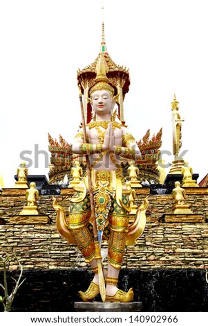 Thai art, Image of angel in Thai style molding art