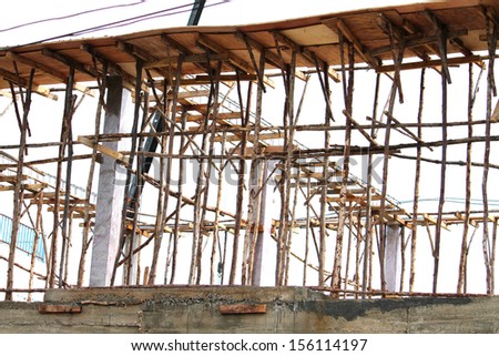 Construction building, foundation for home building