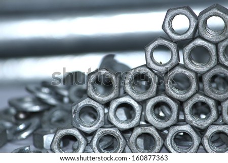 Steel Nuts & spring washer