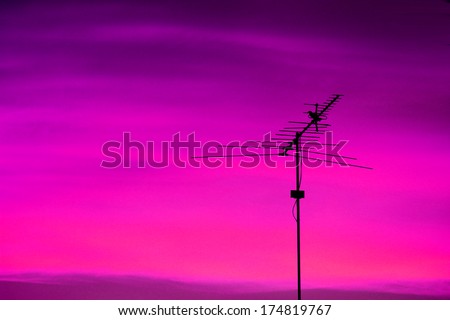 The silhouette TV antenna