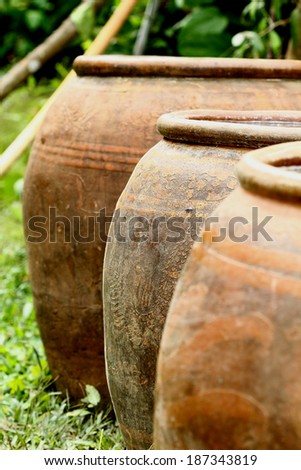A clay jar