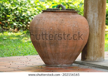 A clay jar