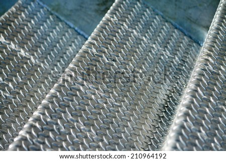 Hot-dip galvanized steel grating