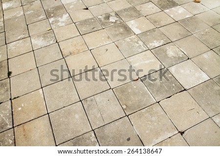 Cement block pathway