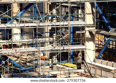 NONTHABURI-THAILAND -NOVEMBER 10 : Construction of EGAT\'s North Bangkok gas combine cycle power plant 800 MW on November 10, 2014 in Nonthaburi, Thailand
