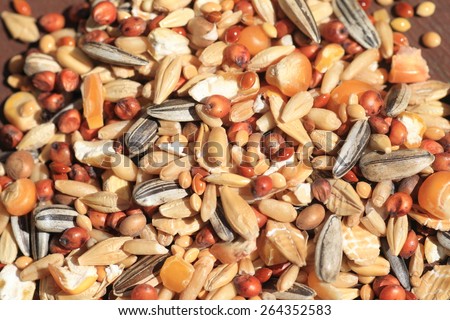 Hamster\'s food, including oats, corns,herbs