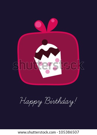 Birthday card, birthday gift, birthday cake, gift card, greeting card, holiday card, cake ,cupcake