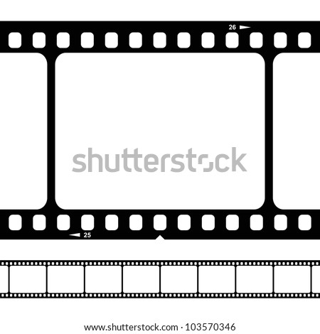 vector blank film strip