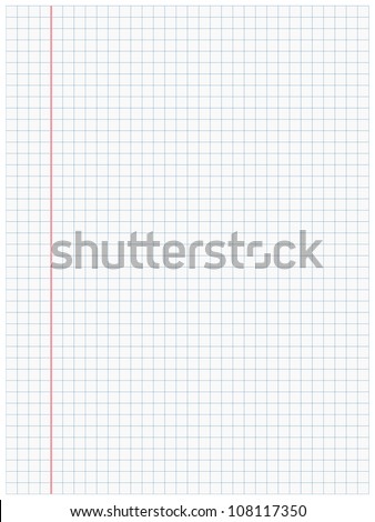 White squared paper sheet background