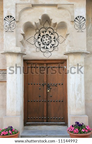 Gate of Arabian old house