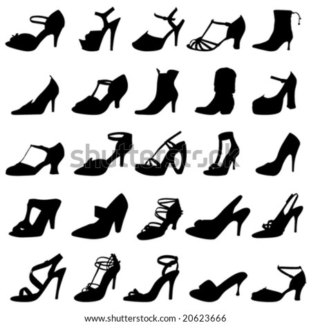 Fashion Women Shoes Vector - 20623666 : Shutterstock