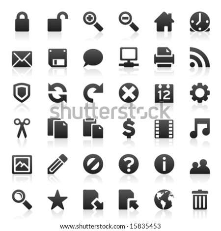 Set of 36 web and internet icons
