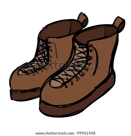 Boots Cartoon Illustration Design Vector Design - 99961448 : Shutterstock