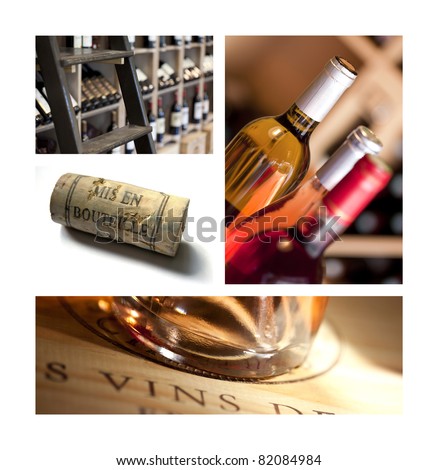 Cork and wine bottles in a wine shop Stockfoto © 