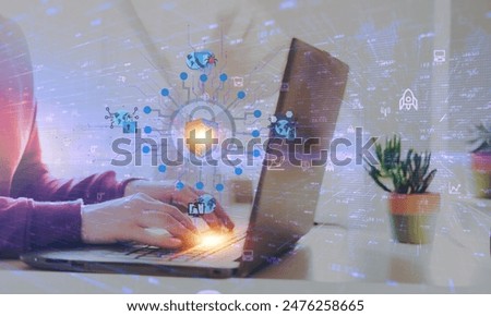 Similar – Image, Stock Photo Attack