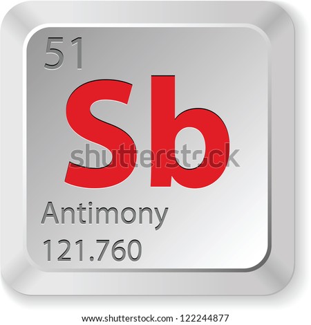 Antimony Element Stock Vector Illustration 122244877 : Shutterstock