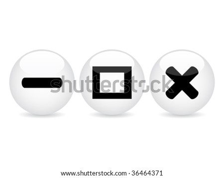 white web buttons vector illustration