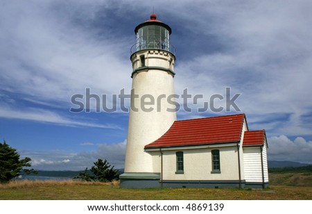 Cape Blanco Lighthouse. Cape Blanco State Park, Oregon. Oldest standing lighthouse on Oregon coast.
