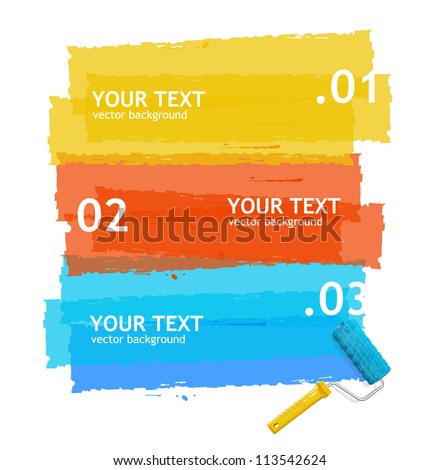 Vector roller brush for text