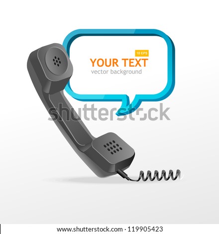 phone receiver as text box