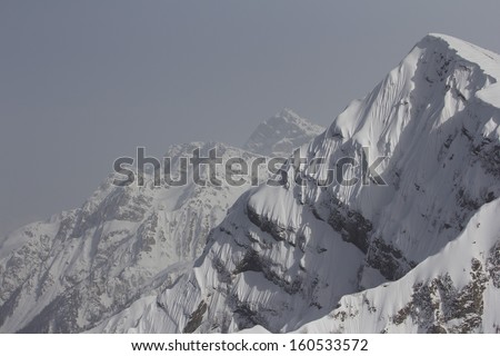 The mountains in Krasnaya Polyana. Sochi - capital of Winter Olympic Games 2014. Russia.