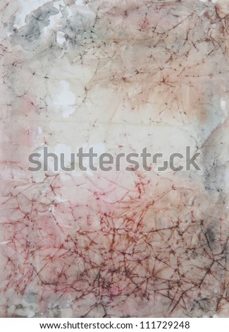 Paper with red, pink, and black paint abstract. Abstract border frame with vintage background texture design, luxurious paper or grunge wallpaper