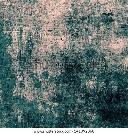 Grunge blue background with space for text or image. For creative layout design, vintage-style illustrations, and web site wallpaper or texture