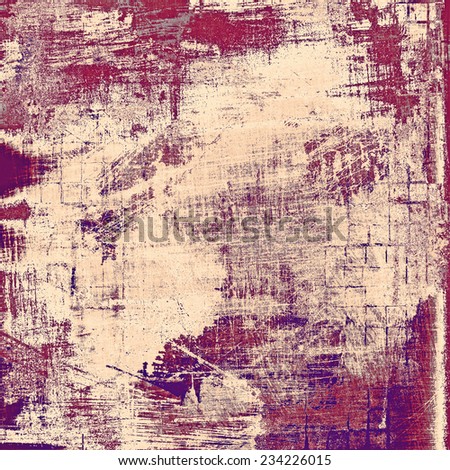 Grunge stained texture, distressed background with space for text or image. With different color patterns: purple (violet); brown; yellow